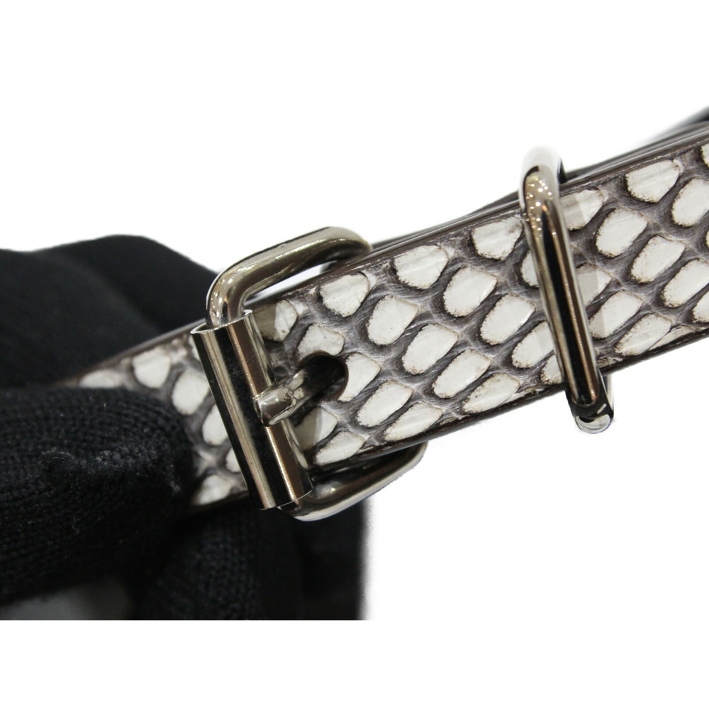 Celine Belt Leather Python White Brown - image 2